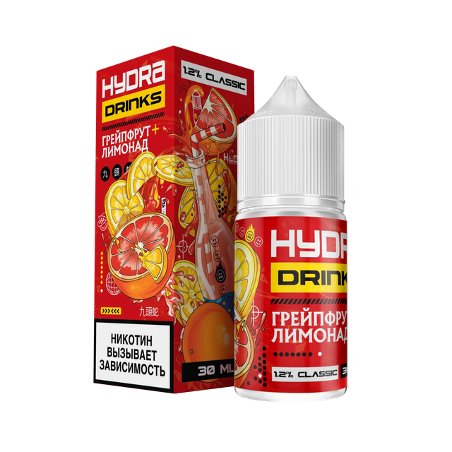 Hydra Drinks Red 30 мл - Грейпфрут Лимонад (12 мг)