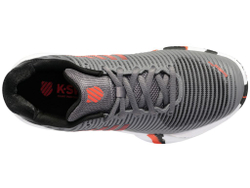 Детские теннисные кроссовки K-Swiss Hypercourt Express 2 HB Junior - steal gray/jest black/spicy orange