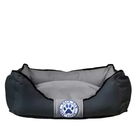 Лежанка для собак двусторонняя размер S черная Царь-лежанка Lapalandia