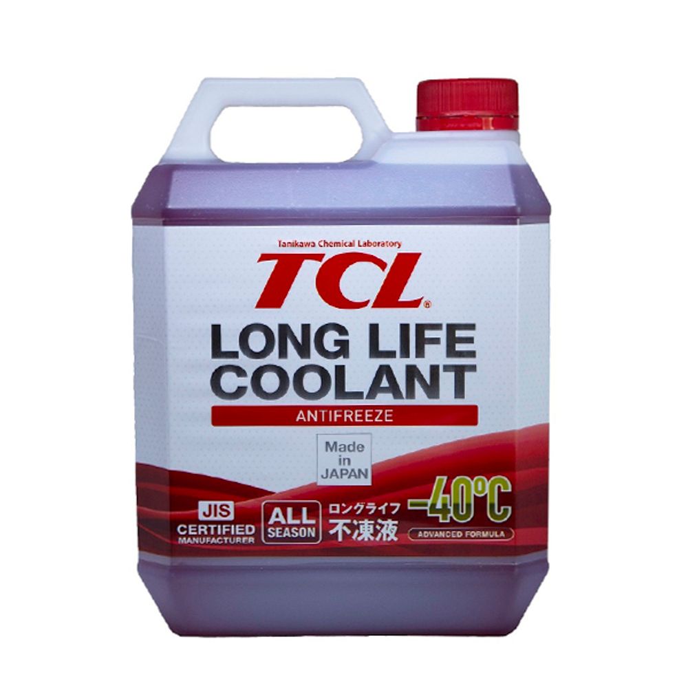 Жидкость охлаждающая красная  TCL  &quot;Long Life Coolant Red&quot; -40* 4л
