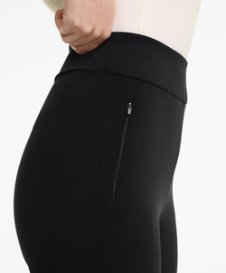 OYSHO Теплые легинсы длиной до щиколотки с высокой посадкой, черный