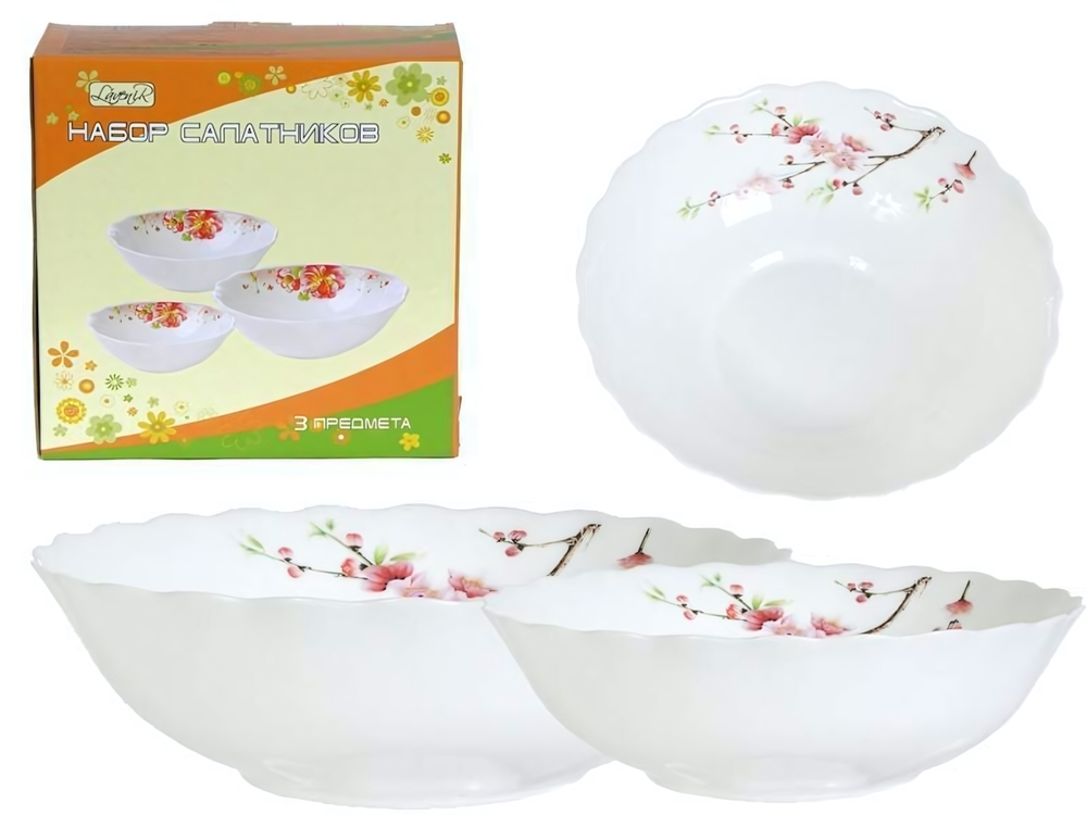 Набор салатников 3 предмета "Сакура" (51667)