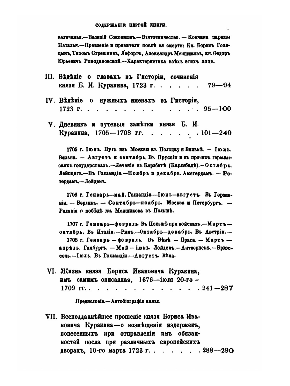 Архив князя Ф.А. Куракина. книга 1 | Ф.А. Куракин