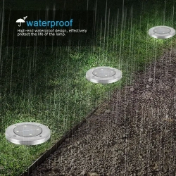 Набор садовых светильников на солнечной батарее уличные на газон 4шт