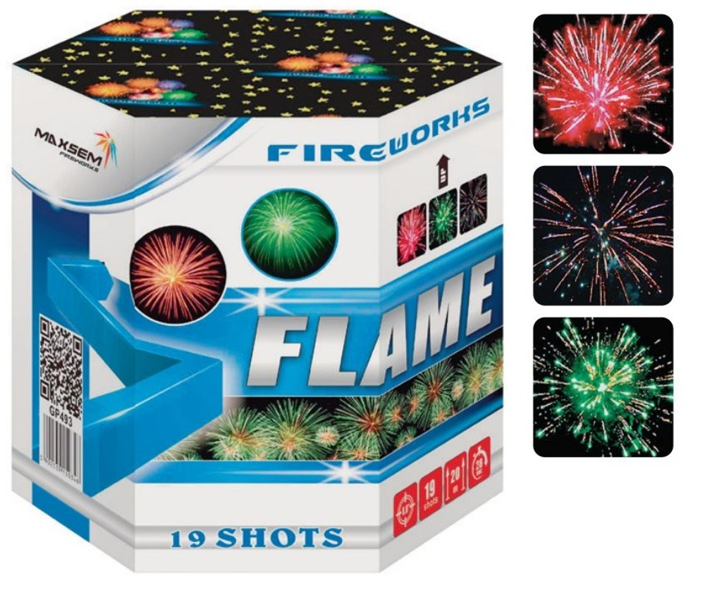 Батарея салютов "Flame" GP493 19 залпов * 0.8"