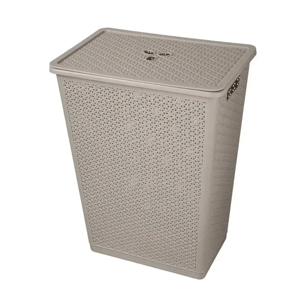 Корзина для белья Wenge 35л, 399х460 мм (серый)