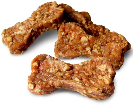 Gim Dog лакомство для собак из курицы с яблоком и капустой, мясные косточки суперфуд