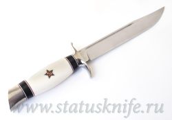 Нож Чебуркова Финка НКВД M390 Кость моржафотография - 4