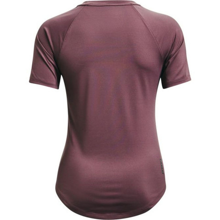 Женская теннисная футболка Under Armour Women's UA Rush HeatGear Mesh Short Sleeve - Фиолетовый