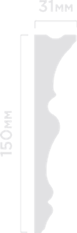 Карниз HiWood, 150x31 мм