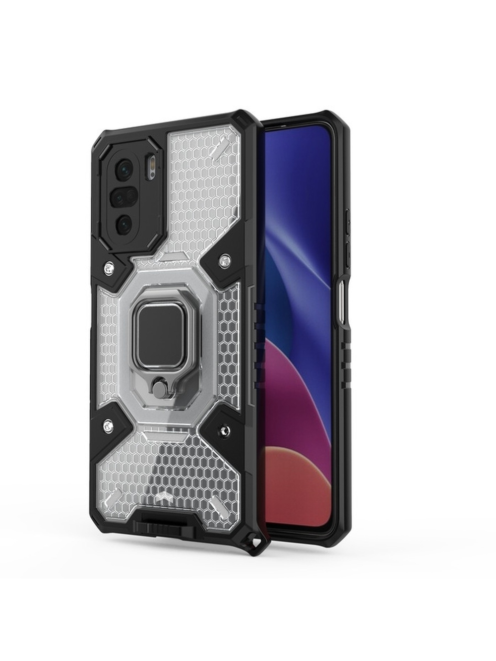 Противоударный чехол с Innovation Case c защитой камеры для Xiaomi Poco F3 / Redmi K40 (Pro) / Mi 11i