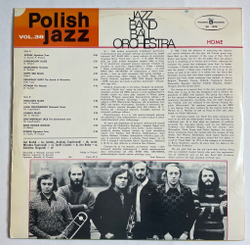 Винтажная виниловая пластинка LP Jazz Band Ball Orchestra Home (Польша 1974)