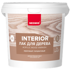 NEOMID Interior Лак акриловый для дерева, 1 л