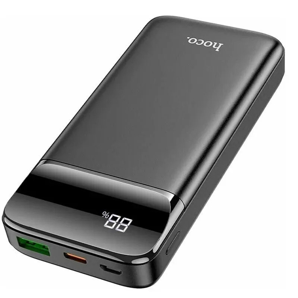 Внешний аккумулятор Hoco J89 10000 mAh (20W, QC3.0, PD, MicroUSB, Type-C) Черный