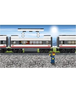 Конструктор Сити Скоростной пассажирский поезд 610 деталей