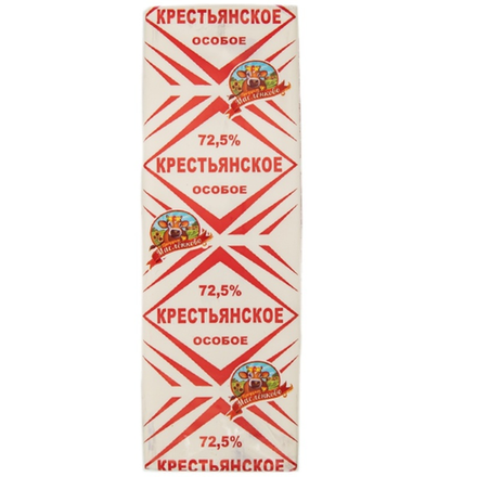 Масло Масленково Крестьянское особое 72,5% 400гр (красный)