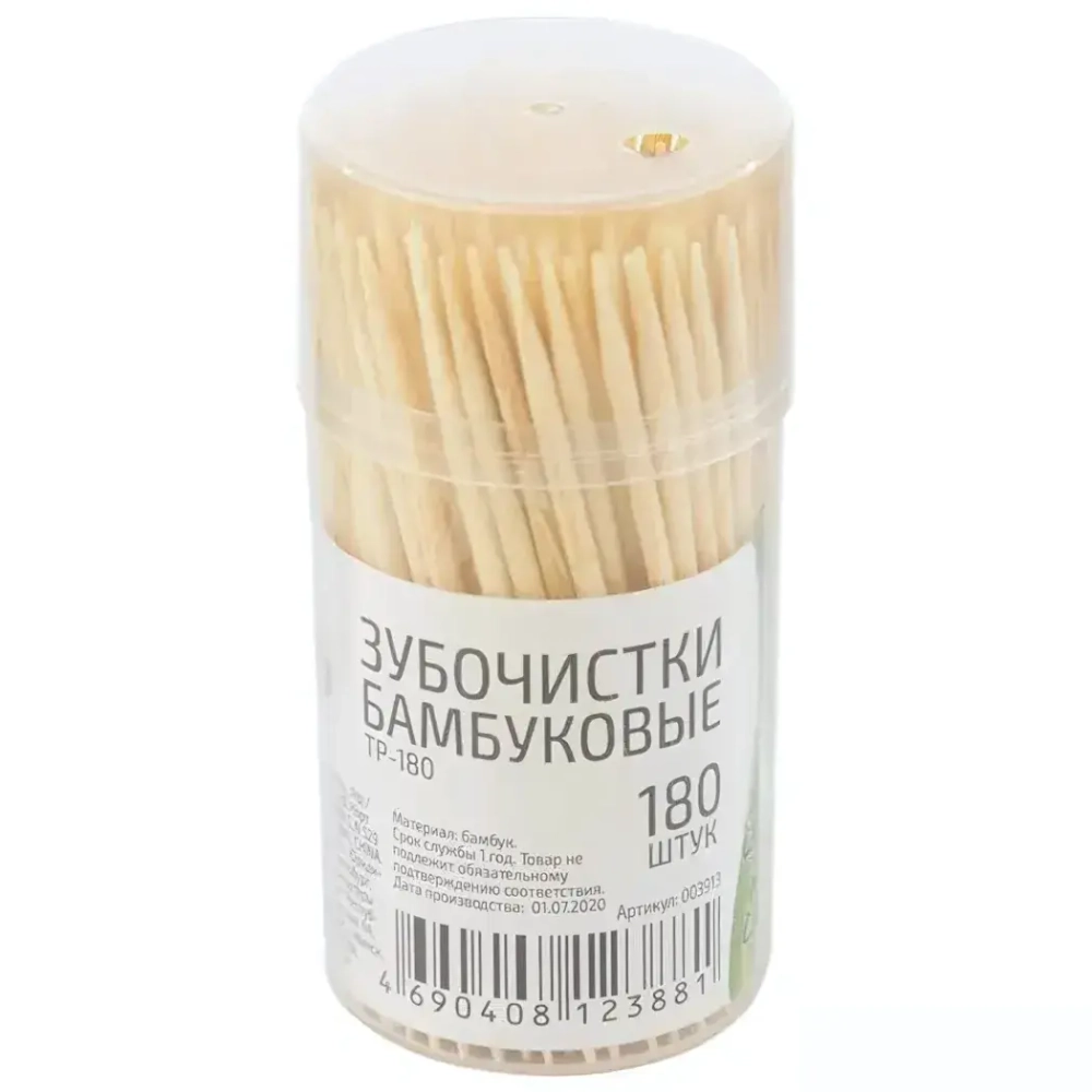 Зубочистки TP-180, бамбуковые, 180 штук