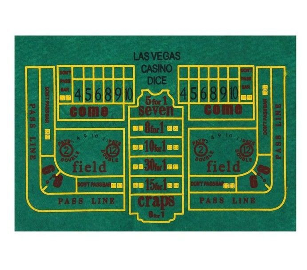 Игра набор 5 в 1 Game Set рулетка: 2 шар, 4 кубика, 1 колода, 100 фишек, сукно