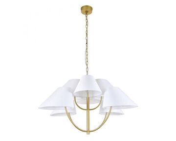 Подвесная люстра 8*E14 3928/С brass латунь LOVE Newport