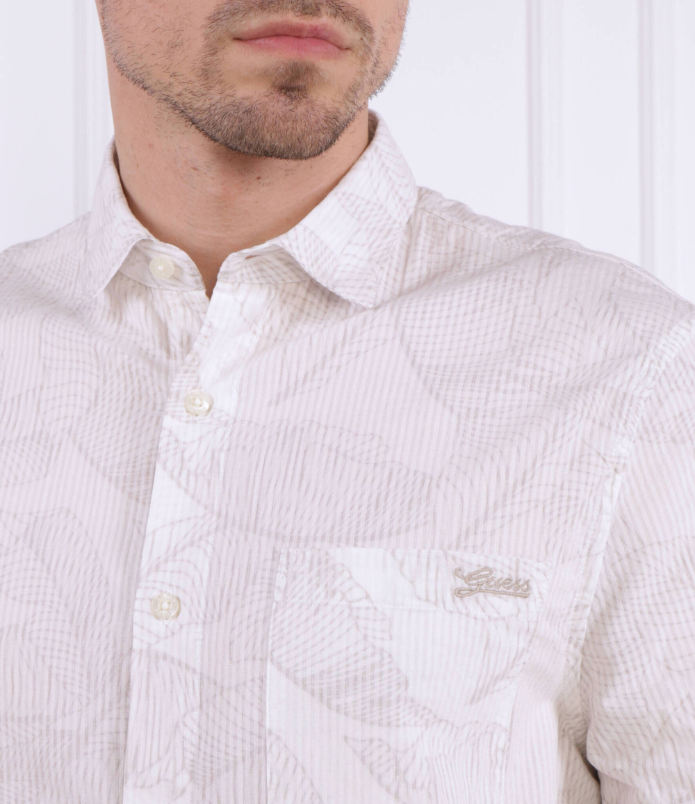 Рубашка COLLINS STENCIL GUESS - белый(M3GH71 WFDZ0)