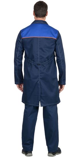 Халат "Сириус-Фаворит" (синий/василек/оранжевый)