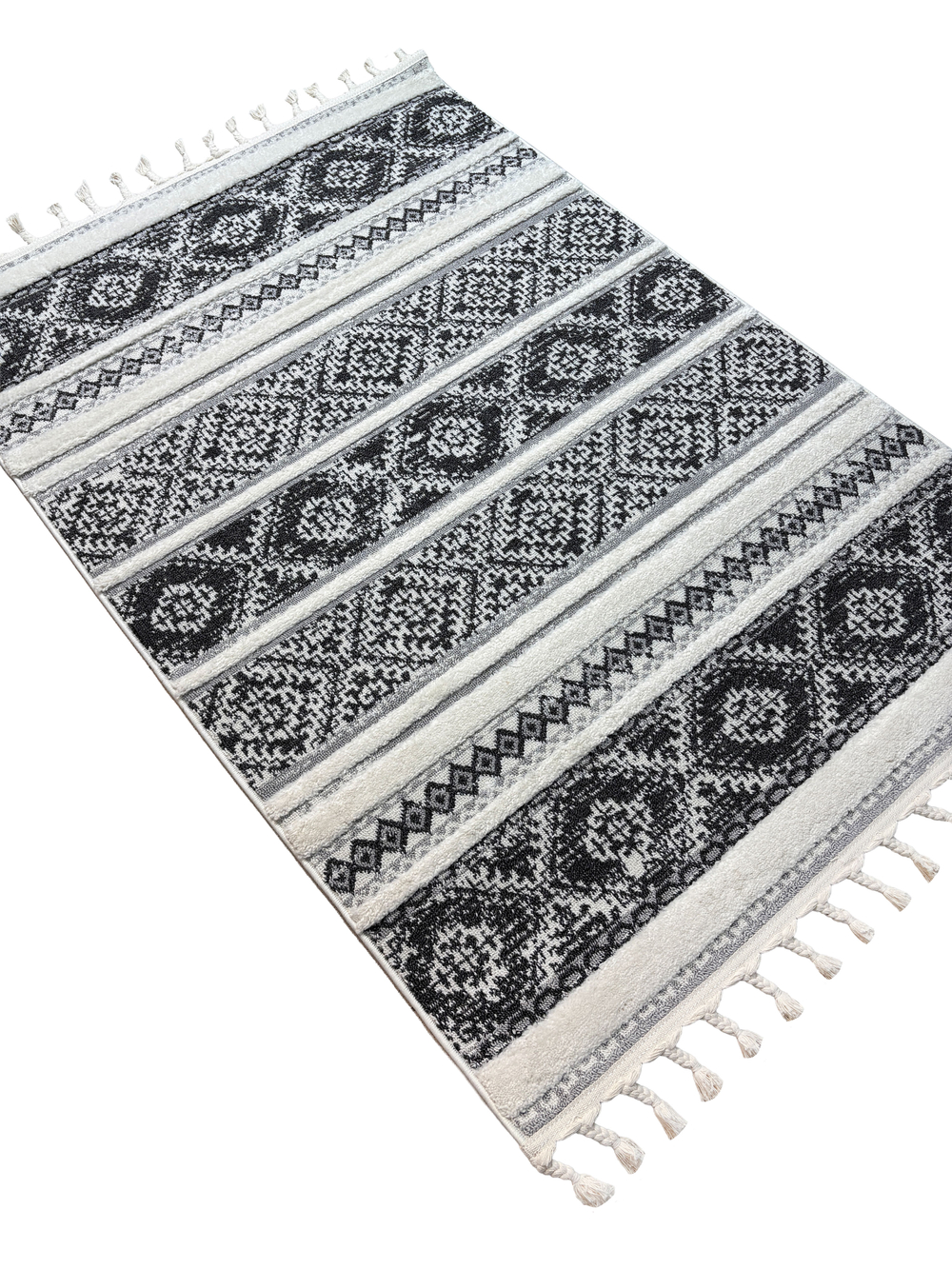 Ковер Vicenza B0359A Anthracite/Cream Прямоугольник