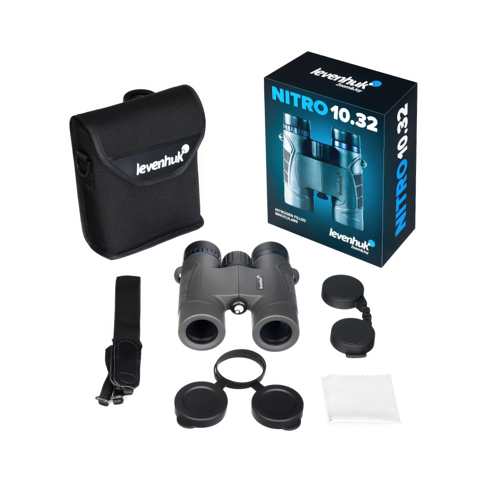 Бинокль Levenhuk Nitro 10x32 - Комплект поставки