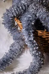 Мишура Волна д.50 мм., дл.2 м.,серебро, КАЗ КОМ (Г-282/серебро)