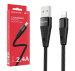 Кабель USB - Lightning BOROFONE BU10  (черный) 1м