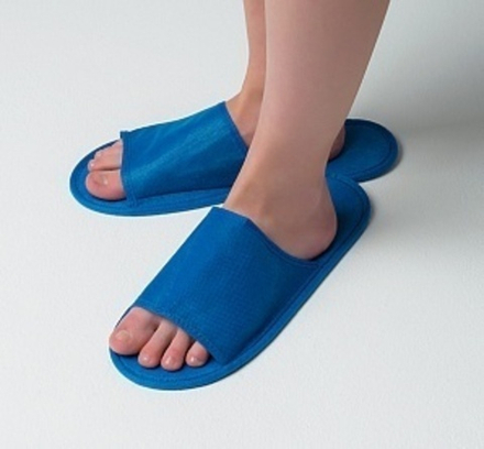 Тапочки на жесткой подошве мужские Спанбонд, картон 03-747