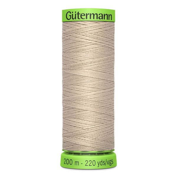 Нитки для тонких тканей Gutermann Extra Fine 150 (200 метров), 5 кат. | 722 св.бежевый