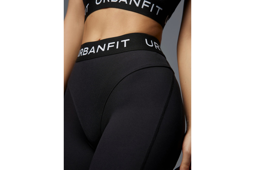Леггинсы женские Urbanfit SLASH, размер XS, черный