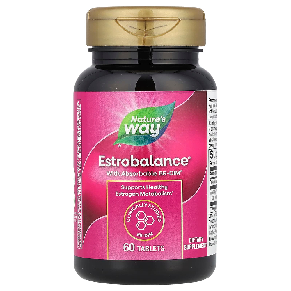 Nature's Way, EstroBalance с поглощаемым комплексом BR-DIM, 60 таблеток