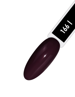 IQ Beauty Лак для ногтей профессиональный укрепляющий с биокерамикой #166, 12.5 мл Темно-сливовый, плотный