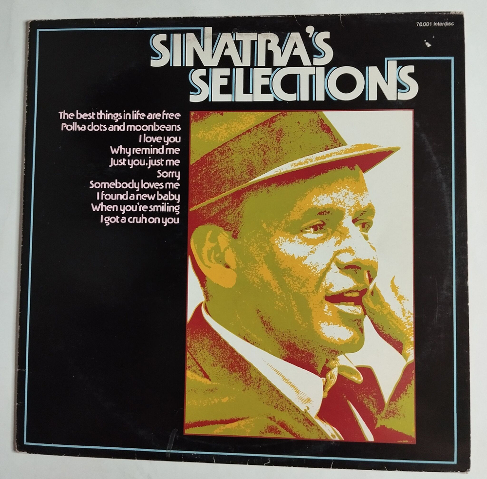 Винтажная виниловая пластинка LP Frank Sinatra Selections (Belgium 1976)