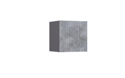 Шкаф навесной малый Оливия, Графит, Мрамор Глянец