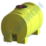 Емкость 2000 л на опорах с откидной крышкой с клапанами Анион 2000 л. горизонтальная (1820x1130x1350см;желтый) - арт.559557