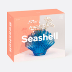 Ваза для цветов seashell, 18,5 см, голубая