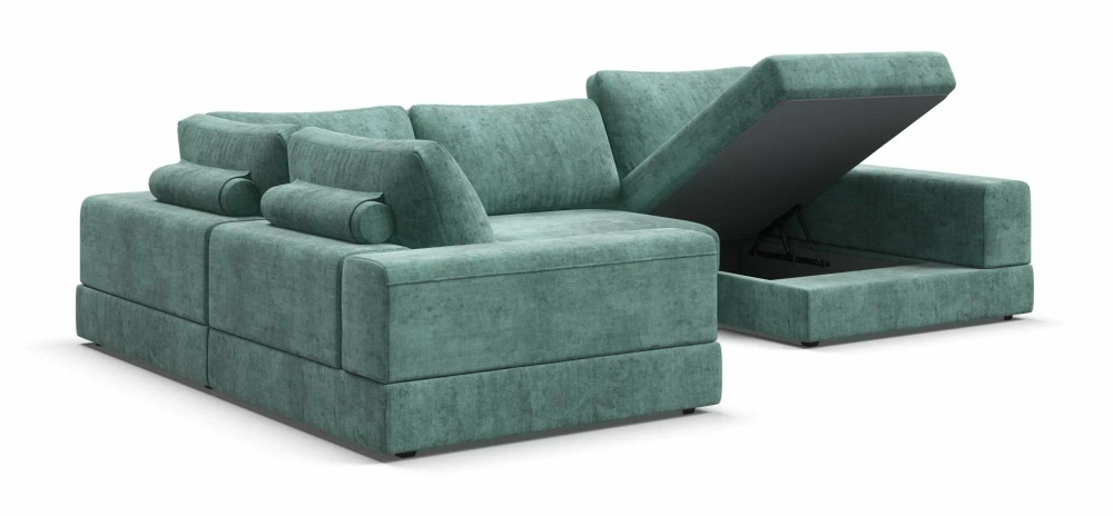 Босс Модуль оттоманка правая Шенилл Глосс минт