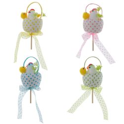 GAEM Изделие декоративное (вставка) "Яйцо пасхальное" (4*7) (блок 12 шт), L5 W5 H26 см, 4в.