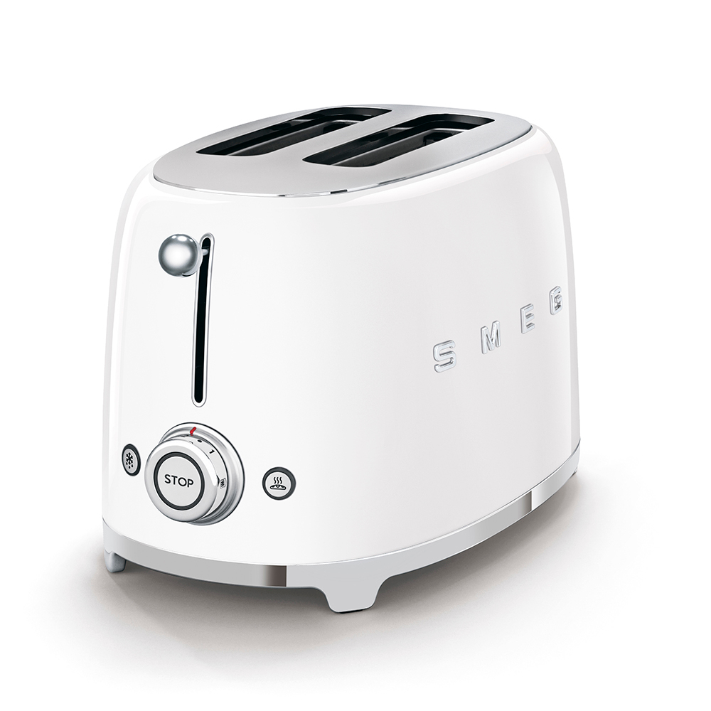 Тостер Smeg TSF01WHMEU, белый матовый