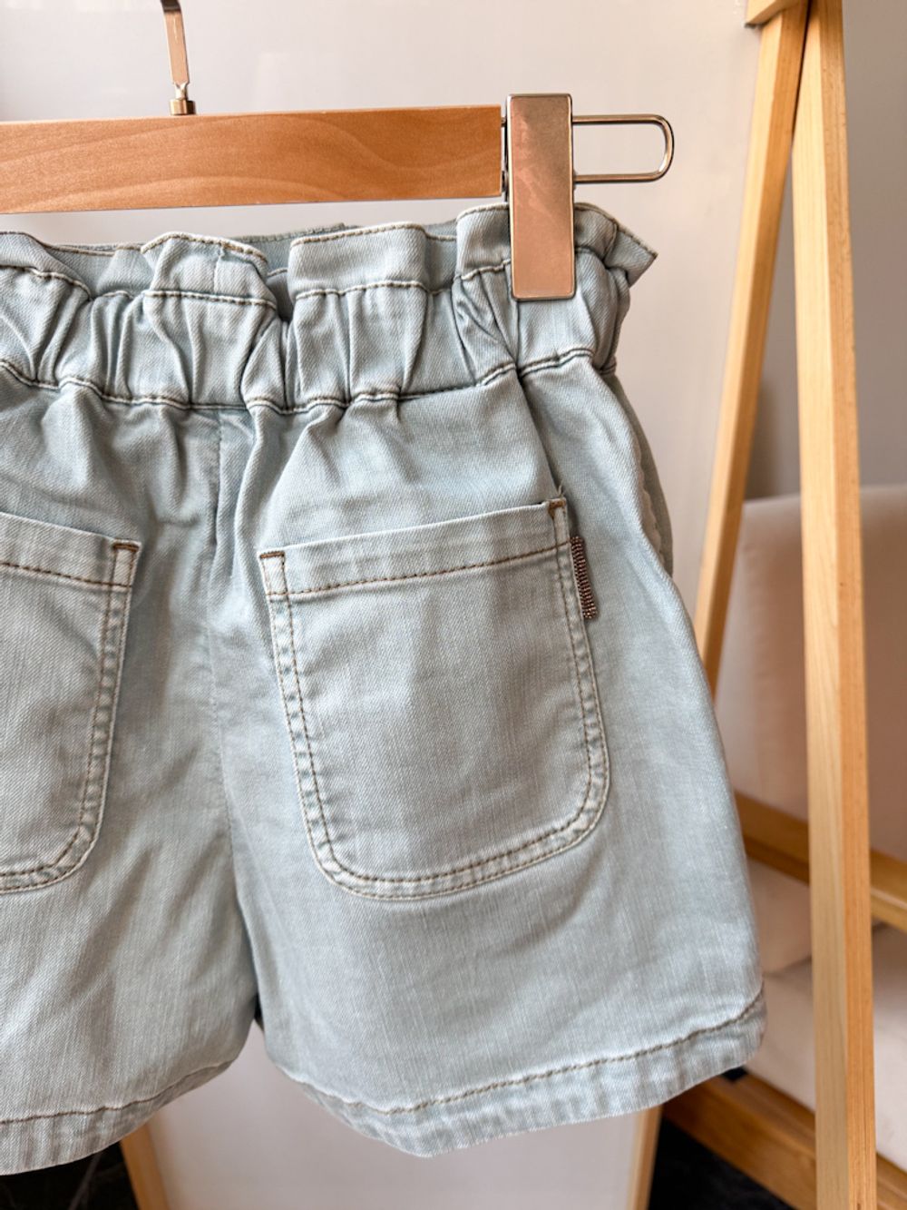 Джинсовые шорты Brunello Cucinelli, 128