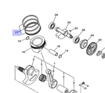 Комплект поршневых колец Yamaha 1S3116031000