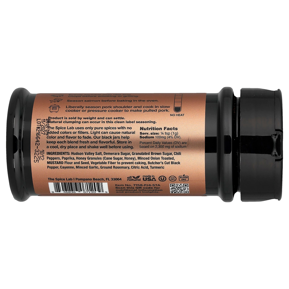 The Spice Lab, коричневый сахар и горчица, 161 г (5,7 унции)