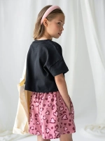 Костюм для девочки, футболка и шорты