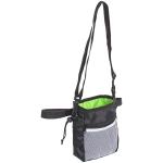 Сумка для лакомств, дрессировки и прогулок «Умный Бро», цвет черный, 3 отд., плечевой ремень, отделение для пакетов, 18*14см (лейбл)