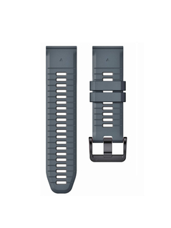 Ремешок двухцветный QuickFit 26 мм для Garmin Fenix 7x/6x/5x/5x plus/3, Descent, Tactix, Enduro, D2, Instinct 2X силиконовый (S26-PRO7X-2-GRAN)