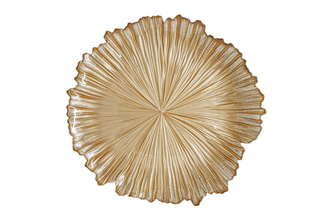 Тарелка обеденная 28см Anna Lafarg Ray золотистая