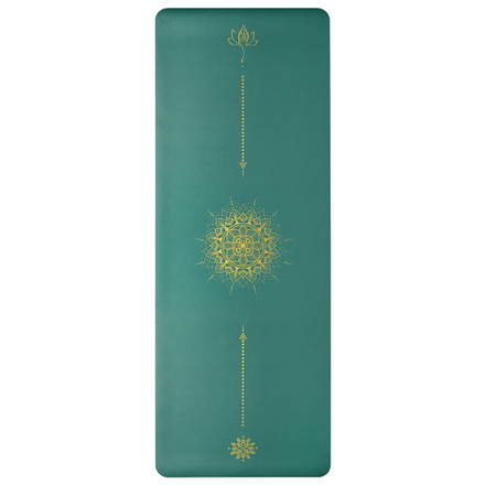 Каучуковый коврик для йоги Arrows Green Gold 185*68*0,5 см нескользящий