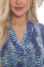 Блуза Бэри Леди (синяя) Б13038-34М LT Collection